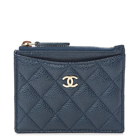 chanel 19 zip card holder|chanel zipped key holder.